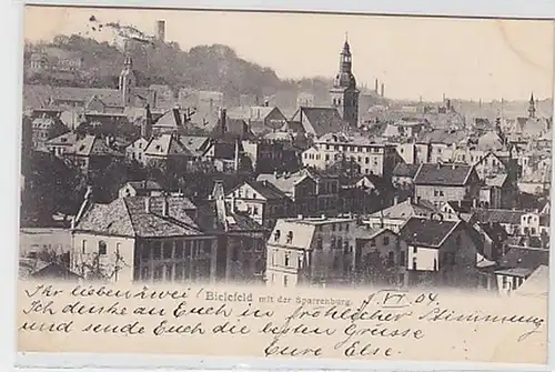 30524 Ak Bielefeld avec le Sparrenburg 1904