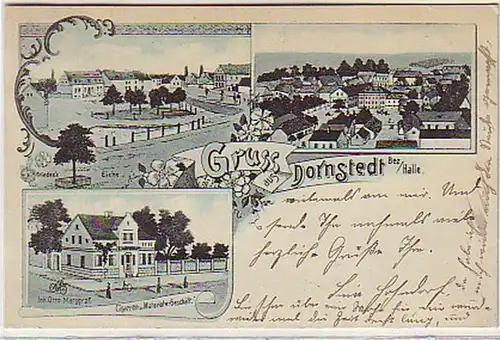 30478 Mehrbild-Ak Gruss aus Dornstedt Bez. Halle 1918