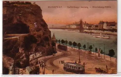 30473 Ak Budapest Hongrie Blocksberg Grotte 1914