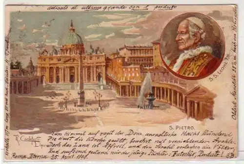 30468 Ak Rome Petersdom S.S. Leone XIII 1899