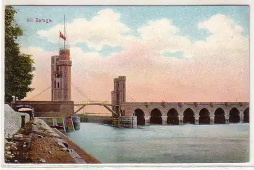 30456 Ak Nil Barage Egypte vers 1910