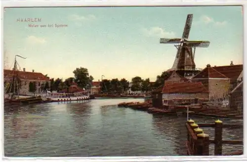 30453 Ak Haarlem Molen aan het Spaarne um 1910