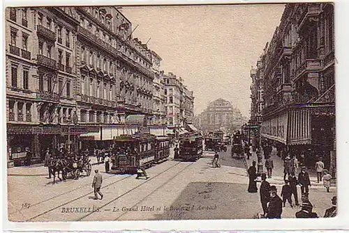 30432 Ak Brüssel Belgien Boulevard Anspach 1909