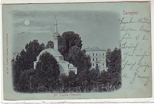 3003 Ak Sarajevo Ali Pascha Mosquée 1903
