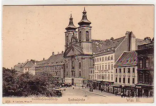 30396 Ak Wien Landstraßehauptstraße Rochuskirche 1910