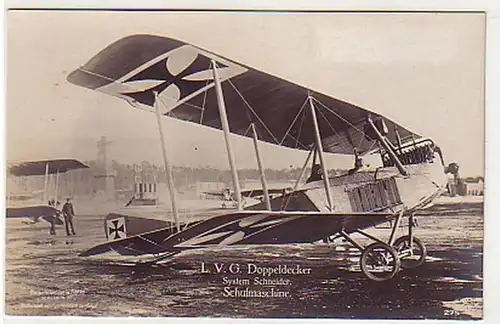 30388 Ak L.V.G. Doppeldecker System Schneider um 1915