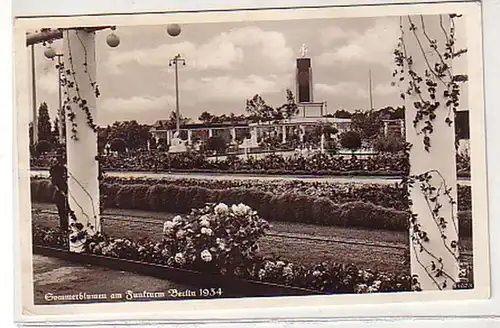 30369 Ak Sommerblumen am Funkturm Berlin 1934