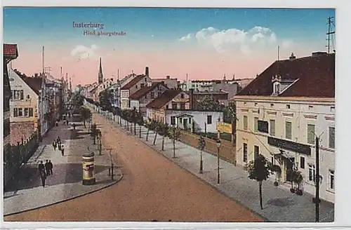 30345 Ak Insterburg Hindenburgstraße avec hôtel 1917