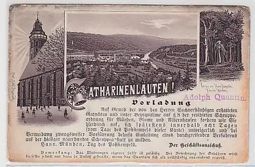 30333 Ak Hann. Münden Catharinen Sonn 1895