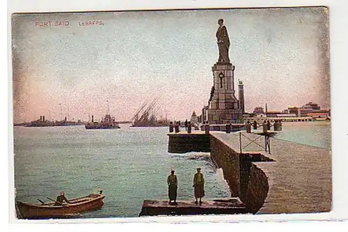 30322 Ak Port Said Monument Lesseps vers 1910
