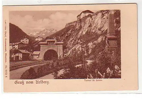 30319 Ak Gruß vom Arlberg Tunnel St. Anton um 1910