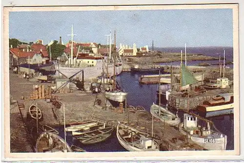 30302 Ak Gudjem Havn Dänemark um 1940
