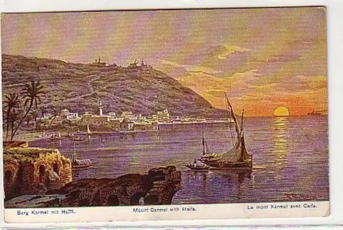 30294 Ak Haifa avec le mont Carmel vers 1910