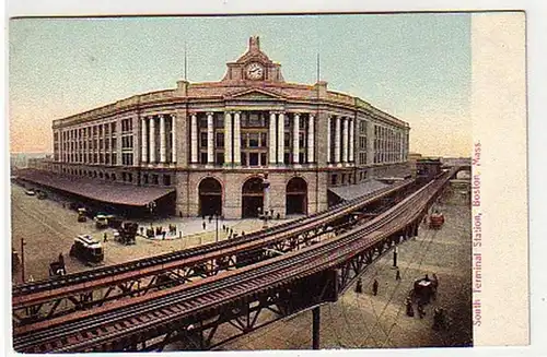 30286 Ak Boston Mass. South Terminal Station vers 1910