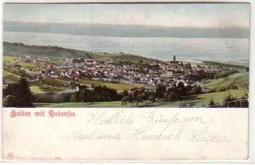 30273 Ak païens avec lac de Constance Vue totale 1903