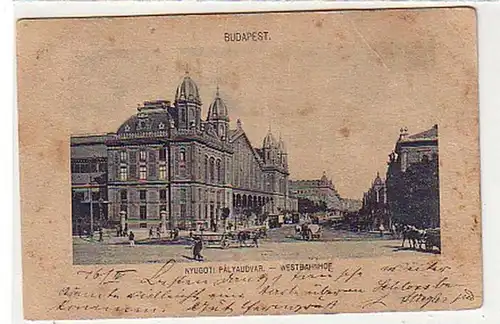 30247 Ak Budapest Westbahnhof Nyugoti Pályaudvar 1902