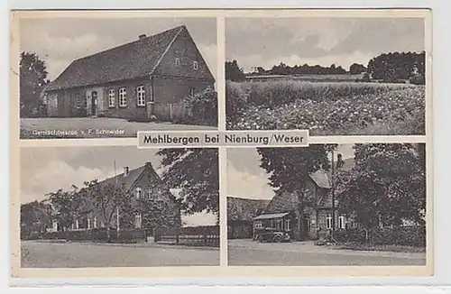 30245 Mehrbild Ak Mehlbergen bei Nienburg Weser 1957