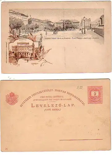 30243 Ak Lithographie Budapest Académie vers 1900