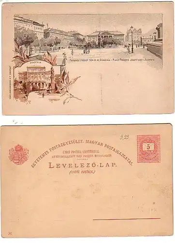 30243 Ak Lithographie Budapest Akademie um 1900