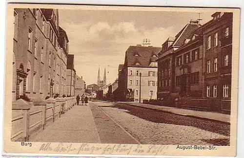 30219 Ak Château à Magdeburg August Bebel Straße 1930