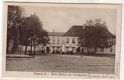 30218 Ak Château à Magdeburg Hotel Roland 1928