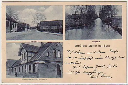 30213 Mehrbild Ak Gruß aus Gütter bei Burg 1927