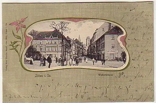 30210 Ak Zittau in Sachsen Weberstrasse 1902