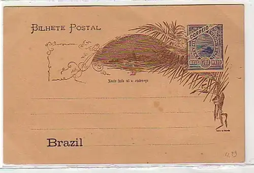 30202 Carnet postal Brésil vers 1900