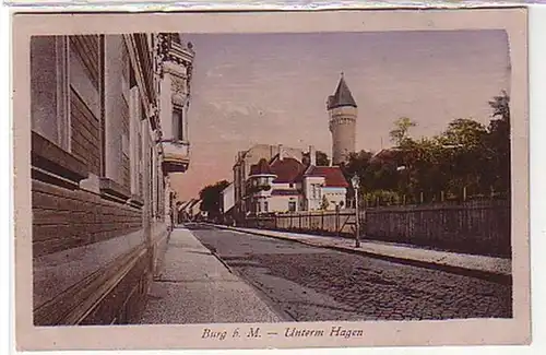 30190 Ak Burg bei Magdeburg unterm Hagen 1926