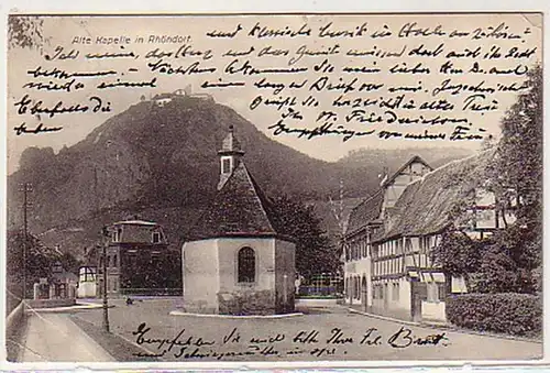 30164 Ak alte Kapelle in Rhöndorf 1912