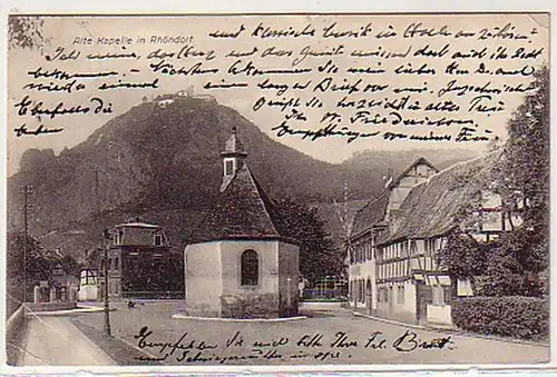 30164 Ak ancienne chapelle à Rhöndorf 1912