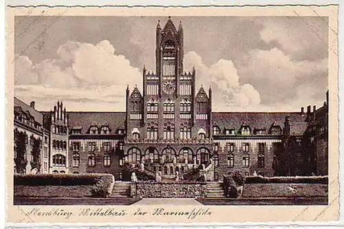 30161 Ak Flensburg Mittelbau der Marineschule um 1940