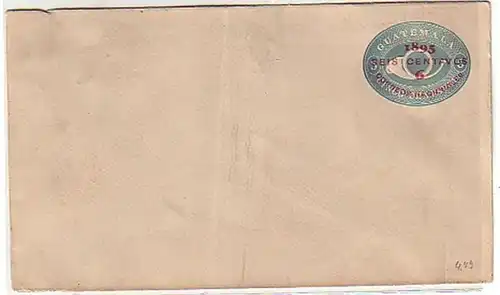 30114 Ganzsachen Brief Guatemala 1895