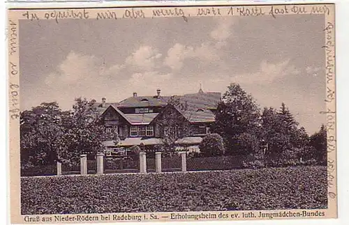 30085 Ak Salutation de Nieder Rödern près de Radeburg vers 1930