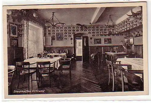 30076 Ak Café de ville Randonnée de l'intérieur vers 1940