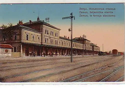 30070 Ak Zemun Serbie gare ferroviaire gare vers 1910