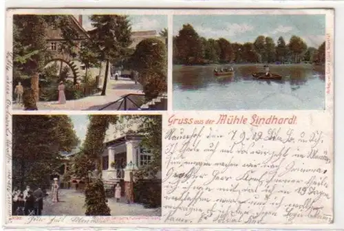 30061 Mehrbild-Ak Gruss aus der Mühle Lindhardt 1902