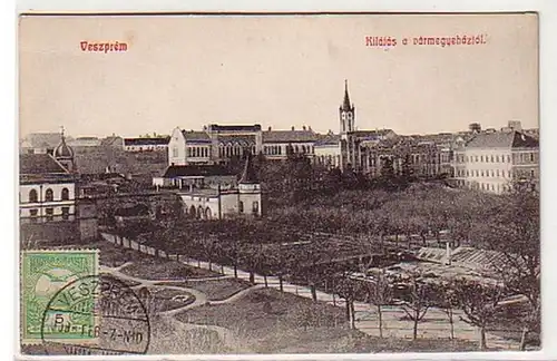 30051 Ak Vészprem Kilátás a vármegyeháztól 1909