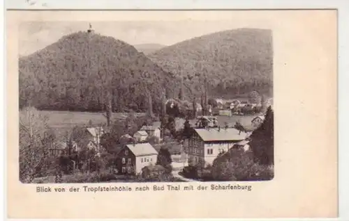 30038 Ak Bad Thal mit der Scharfenburg 1911