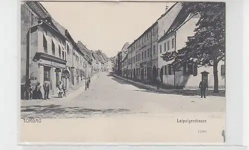 30032 Ak Torgau Leipzigerstrasse um 1905