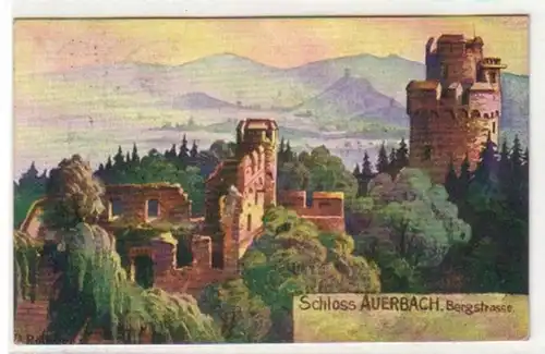 29999 Ak Schloss Auerbach Bergstrasse 1911