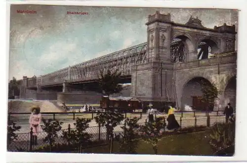 29998 Ak Mannheim Rheinbrücke 1911
