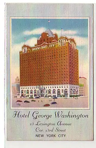 29961 Ak New York City Hotel George Washington 1952
