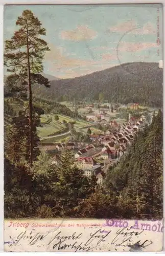 29937 Ak Triberg Schwarzwald von der Bahnaussicht 1906
