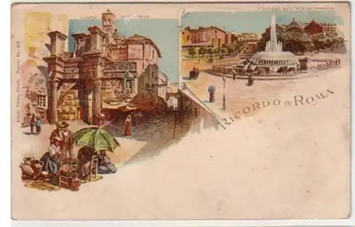 29931 Ak Lithographie Ricordo di Roma vers 1910