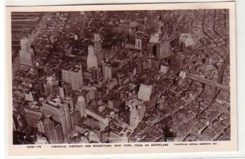 29929 Photo Ak New York Vue aérienne vers 1930