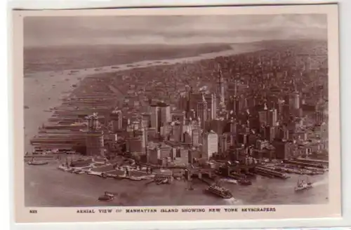 29926 Photo Ak New York Manhattan Vue aérienne vers 1930
