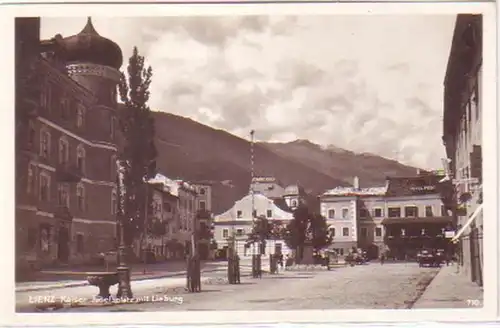 29911 Ak Lienz Kaiser Josefplatz avec Liebburg vers 1940