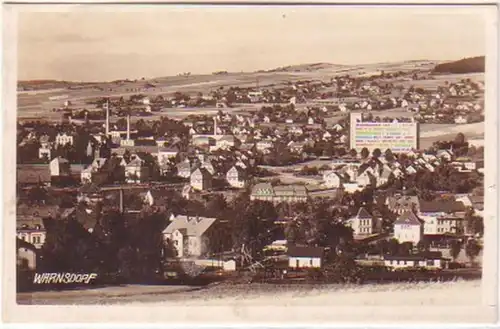 29883 Foto Ak Warnsdorf in Böhmen Totalansicht 1930