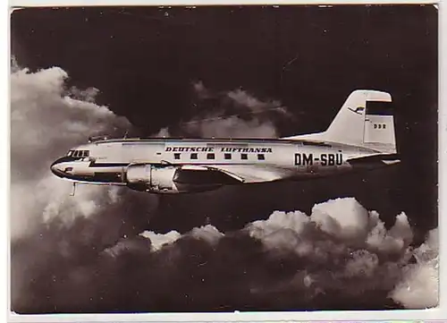 29870 DDR Ak Mittelstreckenflugzeug IL 14 1957